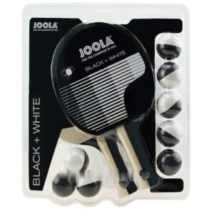 Set Palete Tenis de Masa JOOLA Negru+Alb